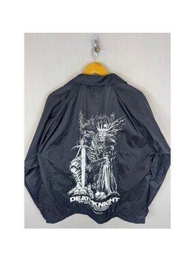 Death Saves Death Knight Joe Manganiello Jacket Black Windbreaker Mens M DND